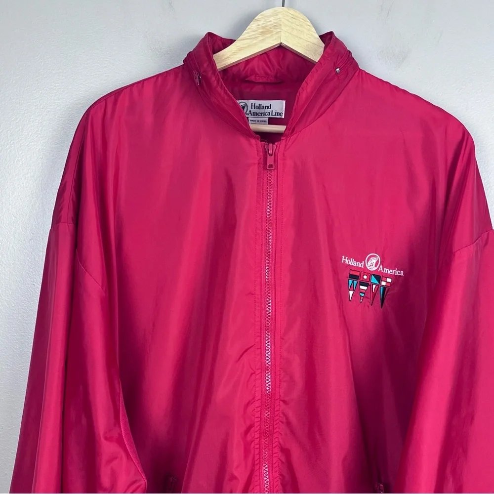 Holland America Cruise Line Men's Logo Lightweight Windbreaker Size L; Travel